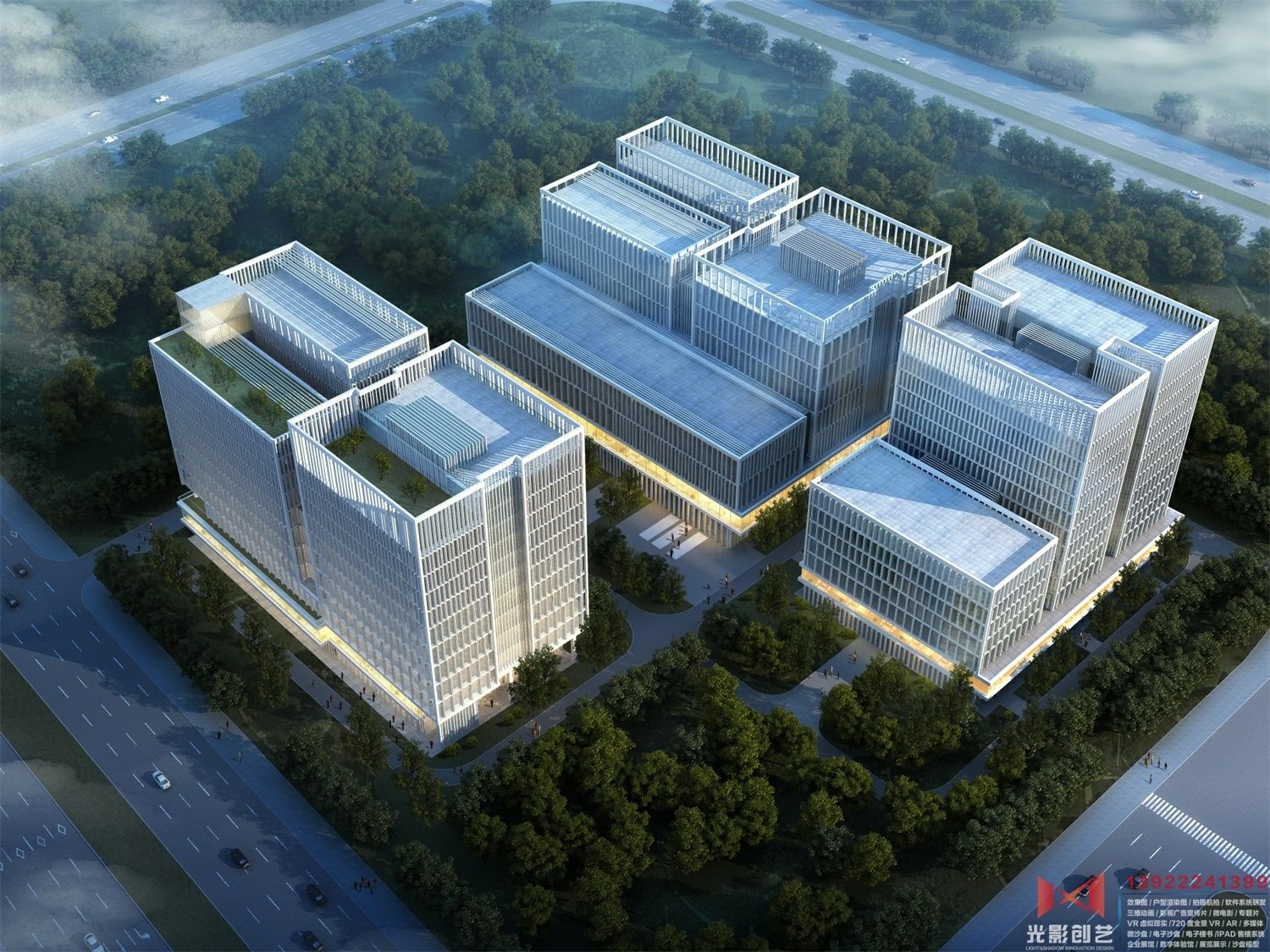 广西电网研发基地鸟瞰