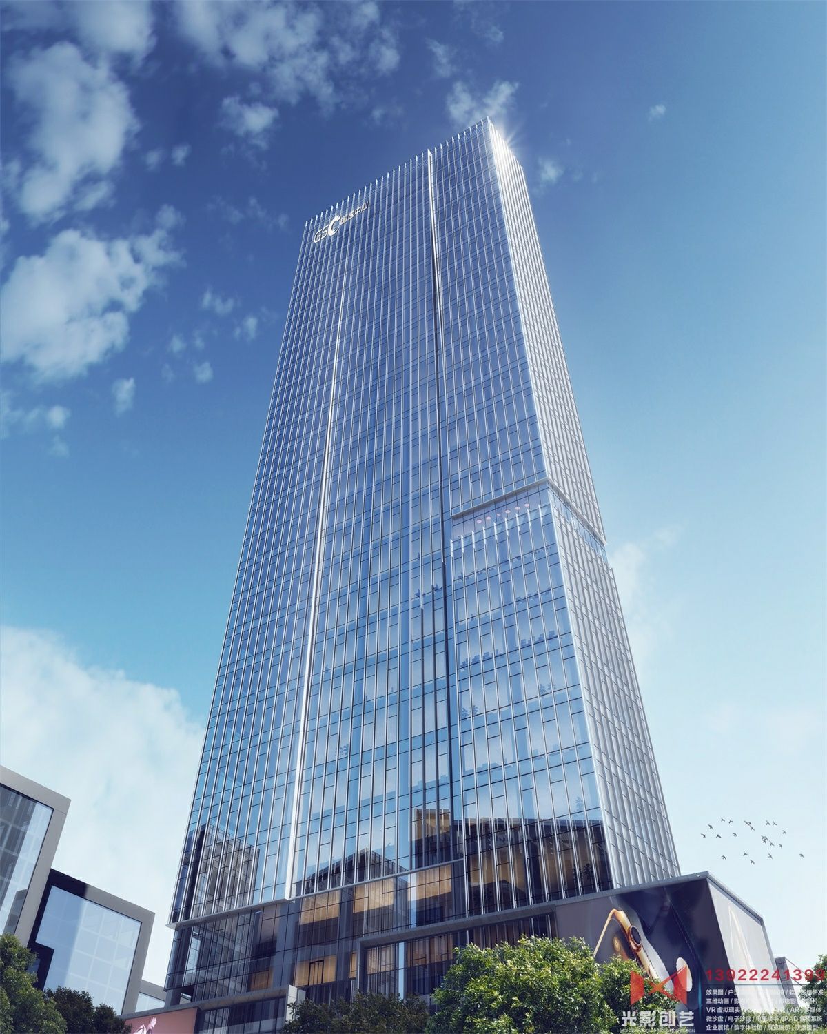 深圳罗湖国速中心建筑立面图