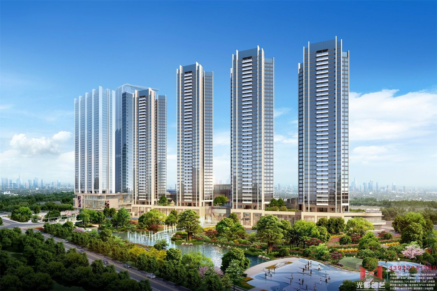 深圳龙光玖龙台北区平视图日景