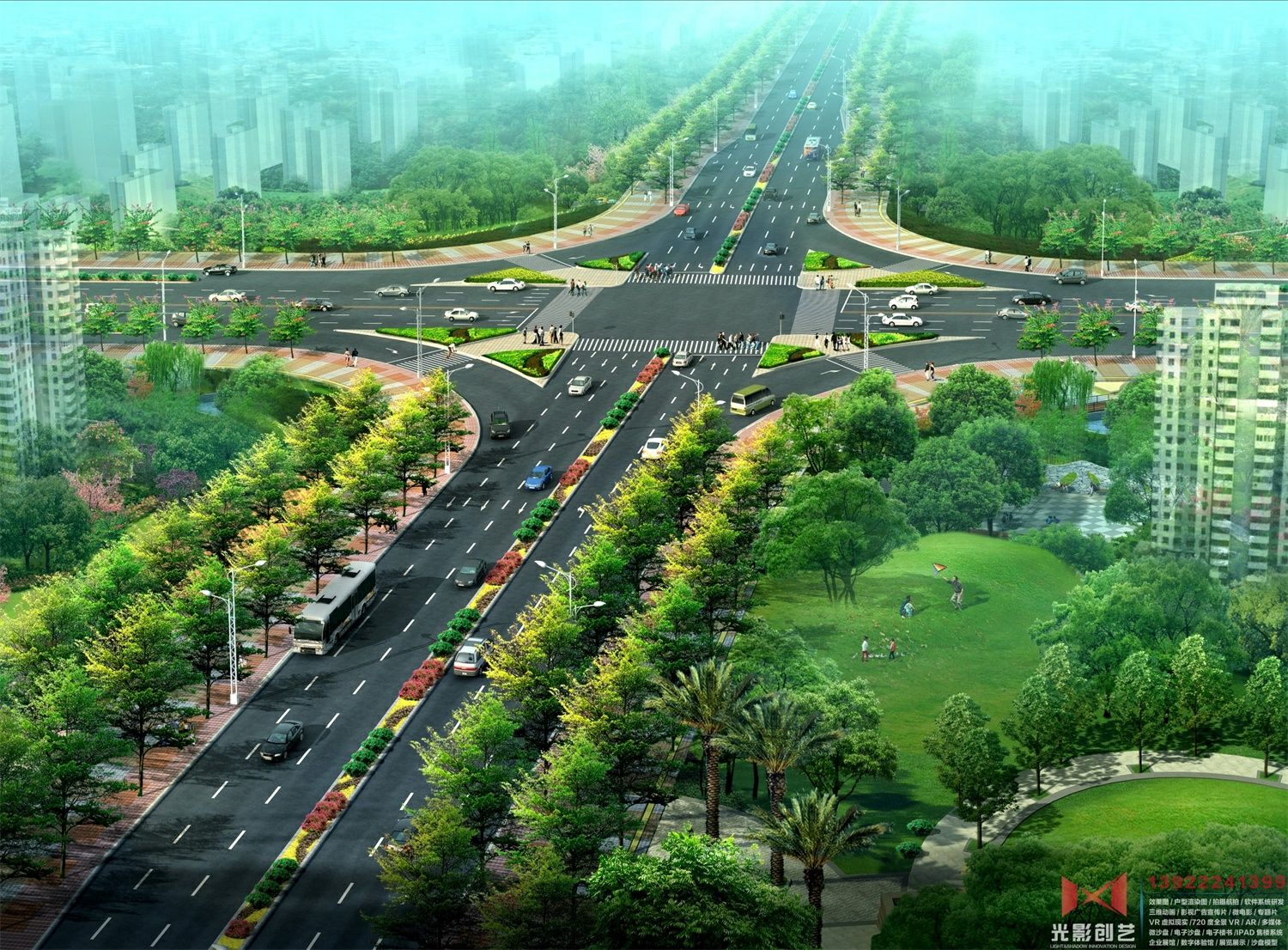 永平北路道路效果图