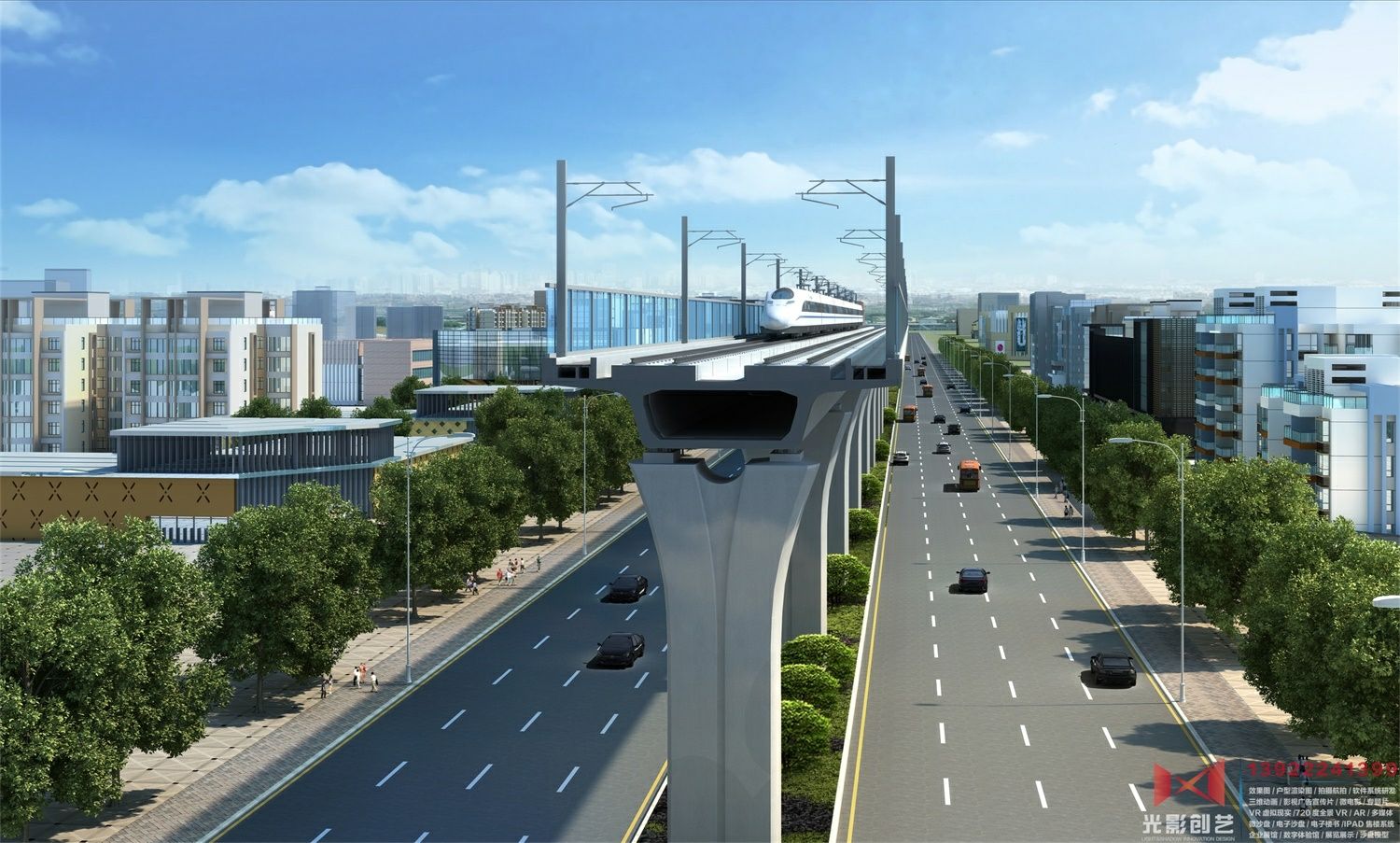 铁路桥梁-方案2-剖面图