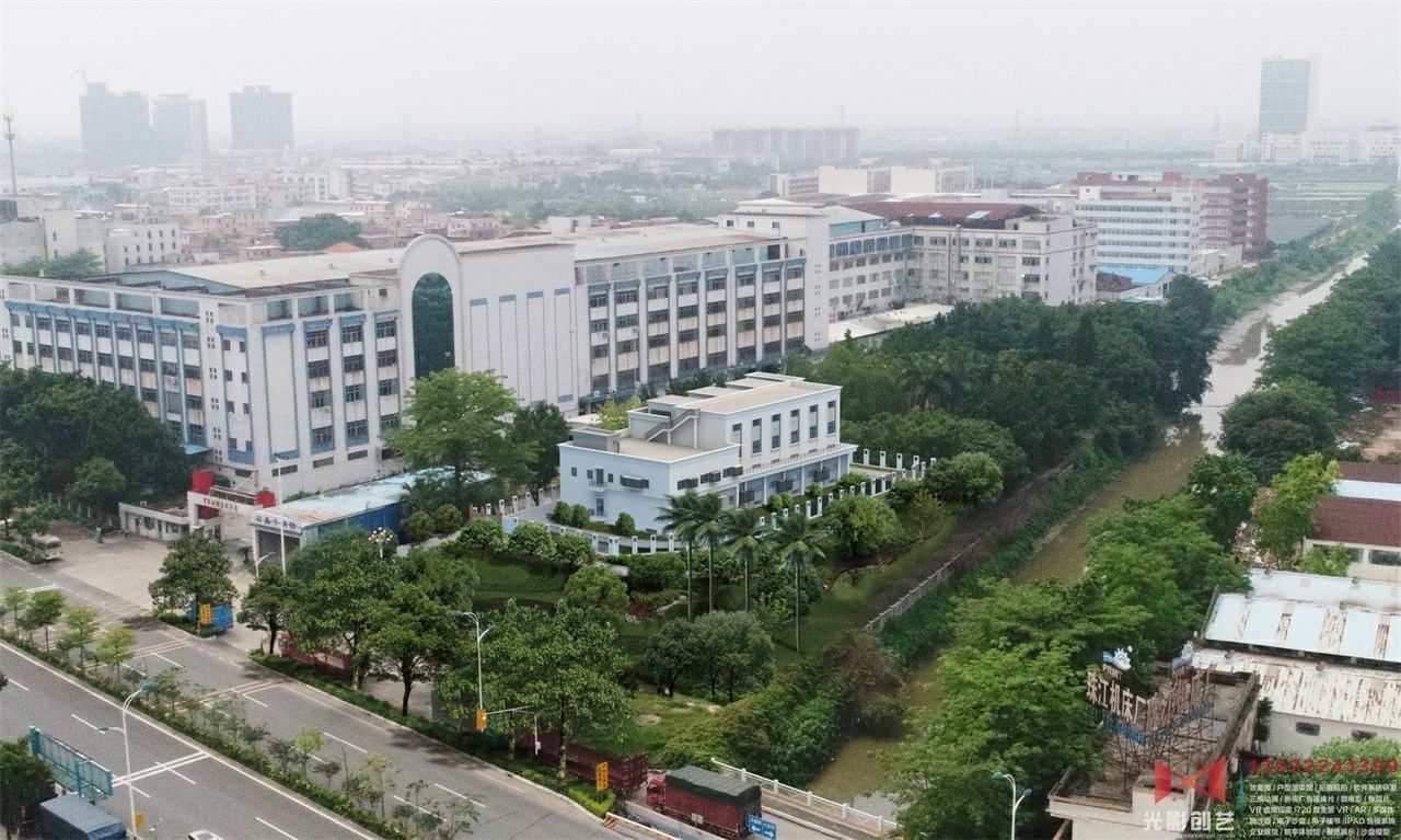 雁州变电站方案三实景融合效果图