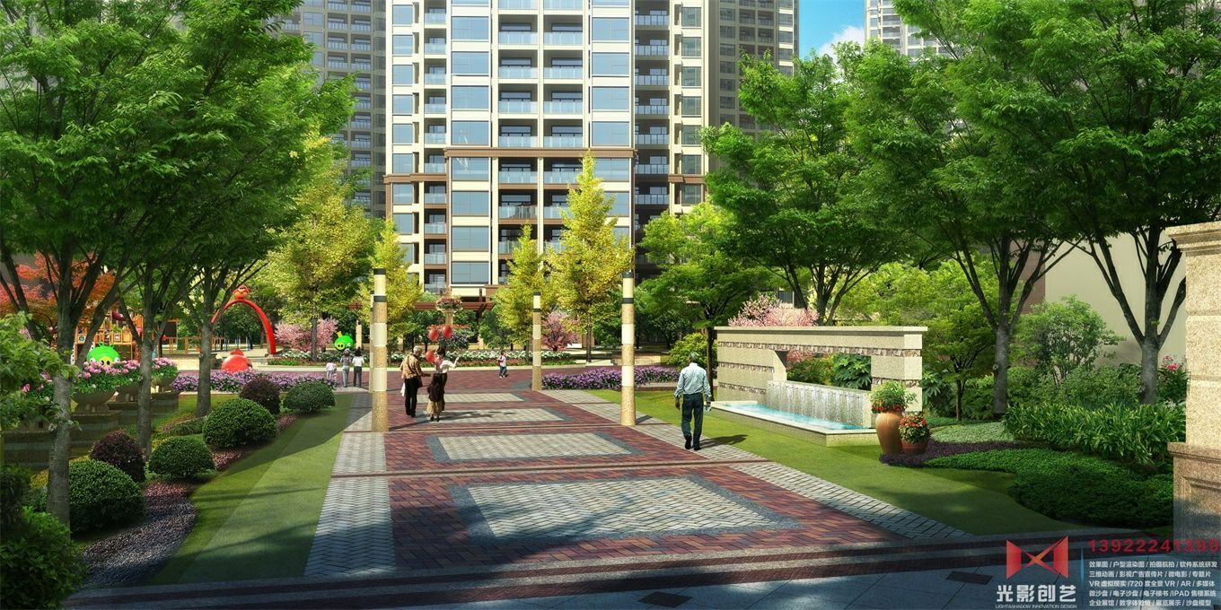 小区园林景观-c03效果图